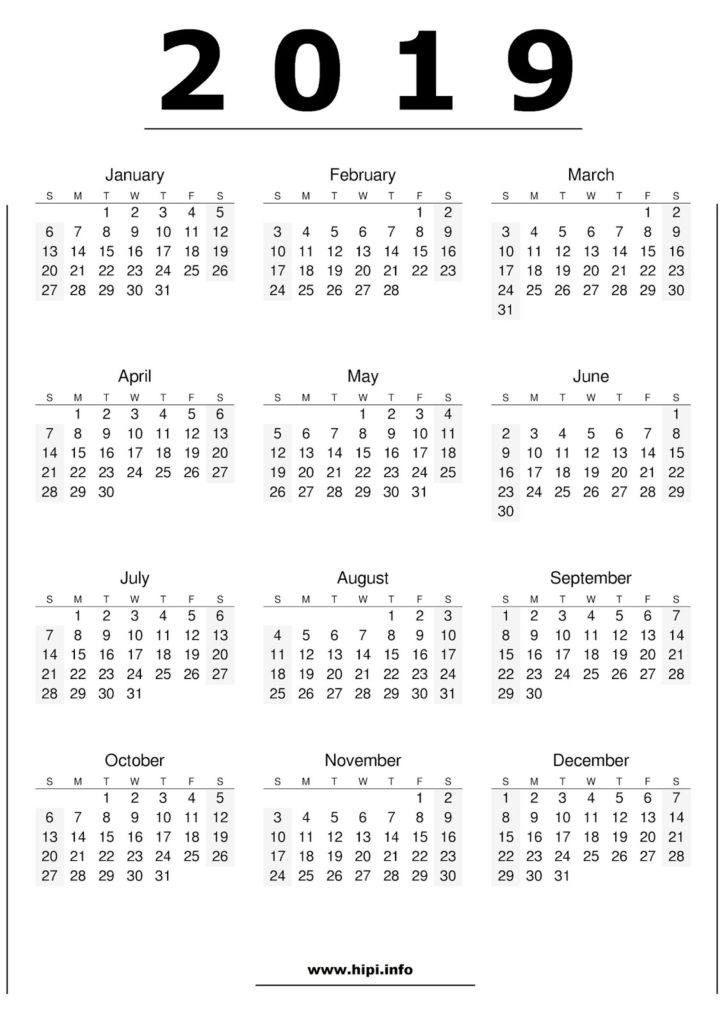 2019-calendar-printable-free-one-page-printable-calendar-hipi-info