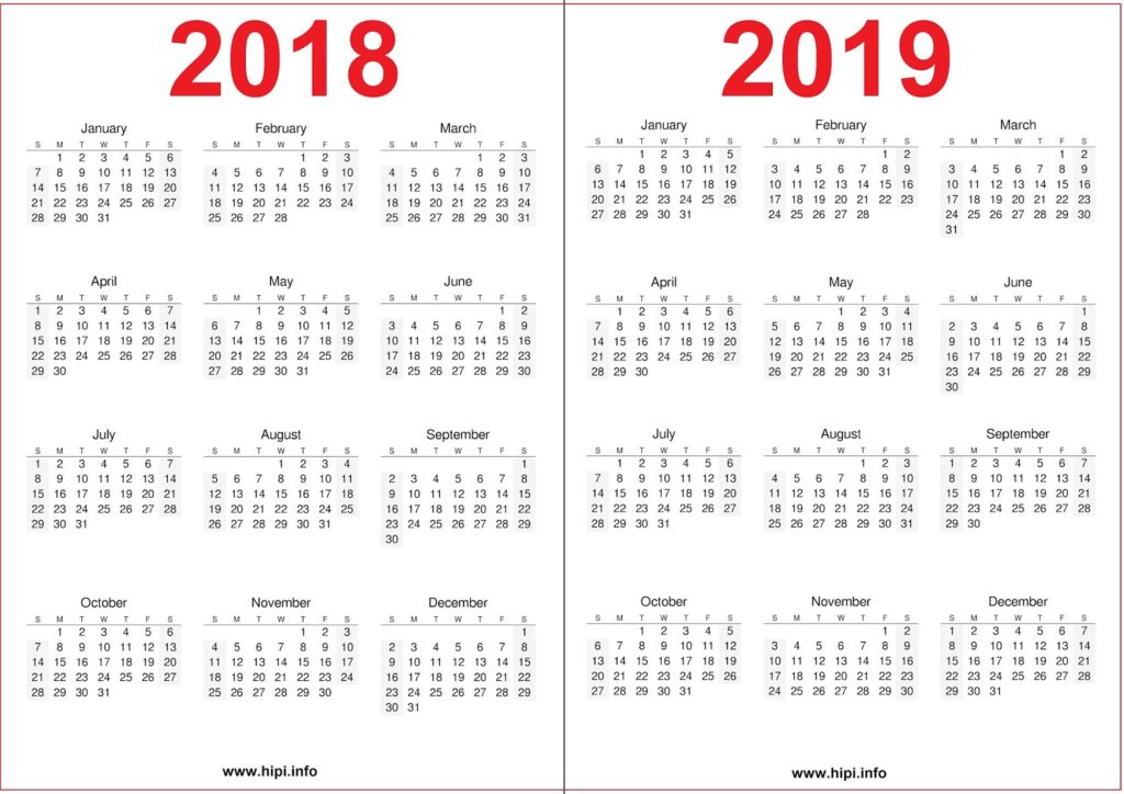 18 19 Calendar Printable Free Free Download Hipi Info Calendars Printable Free