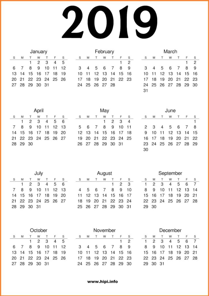 19 Calendar Printable Free New Free Download Hipi Info Calendars Printable Free
