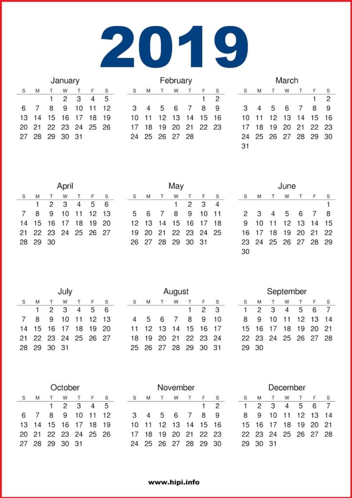 19 Calendar Printable Free New Free Download Hipi Info Calendars Printable Free