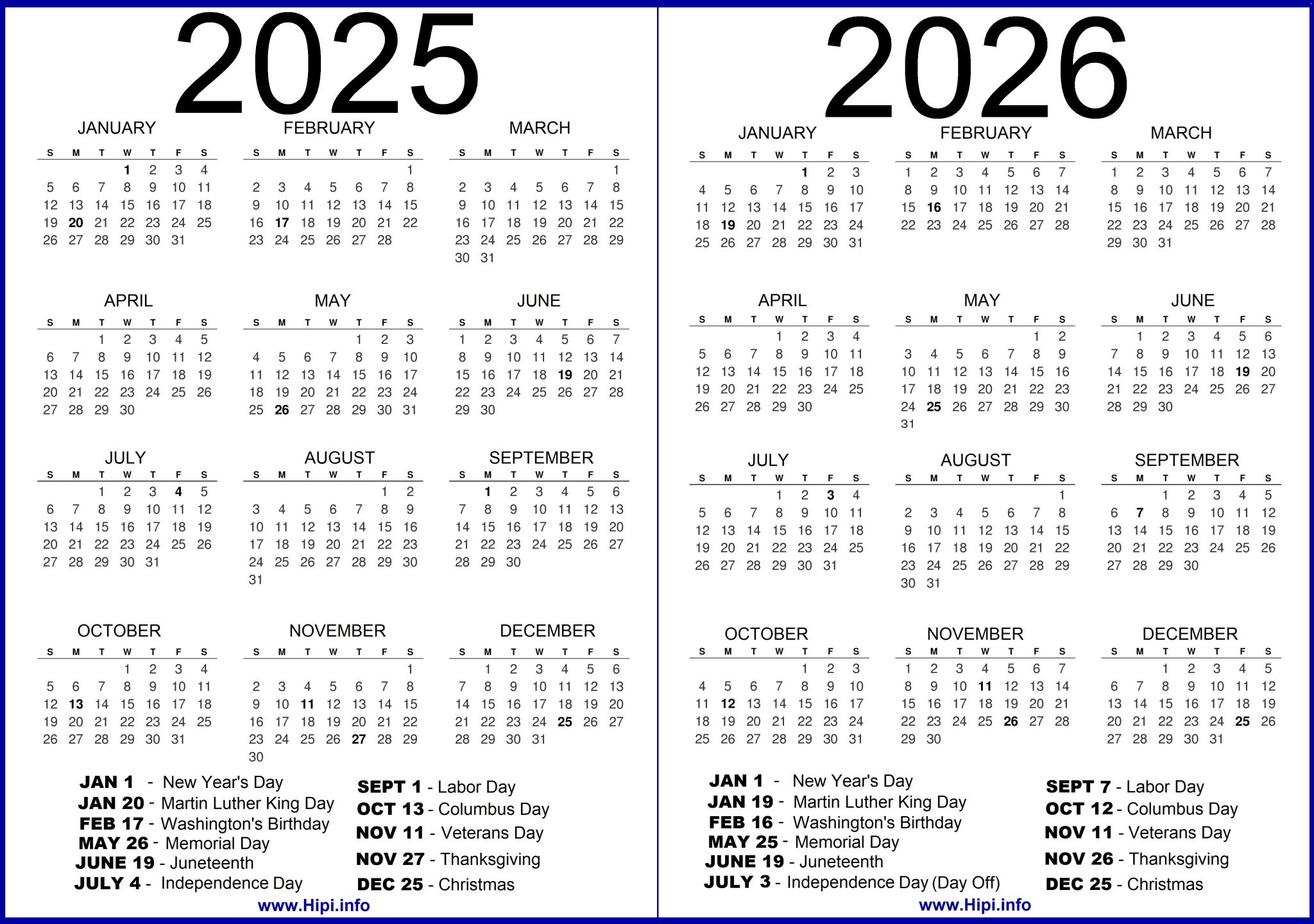 2026 Calendars Archives - Hipi.info