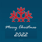Christmas Card 2022 - Free Printable - Big Snowflake