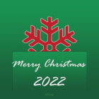Christmas Card 2022 - Free Printable - Big Snowflake