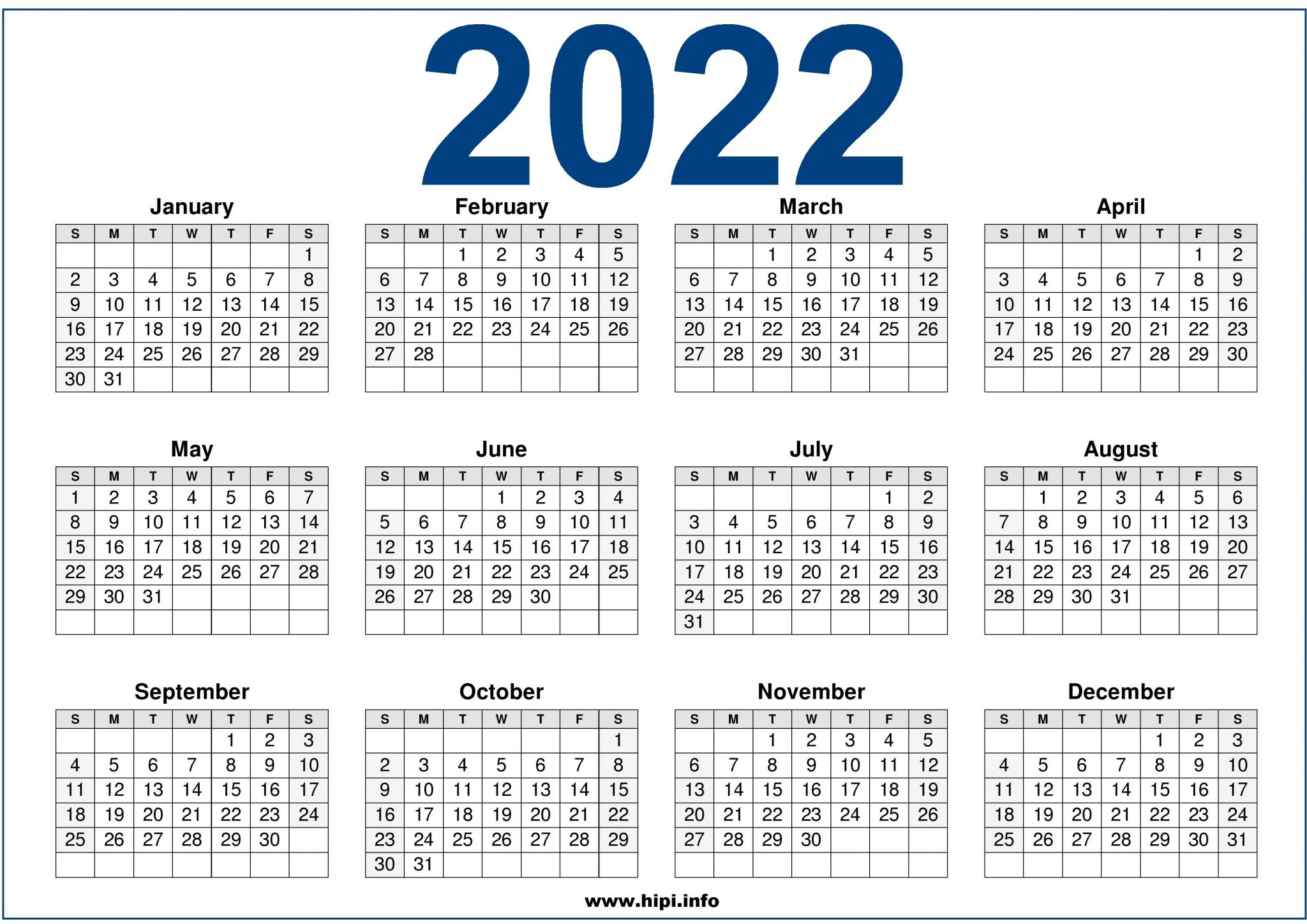 2022-calendar-printable-us-one-page-hipi-info