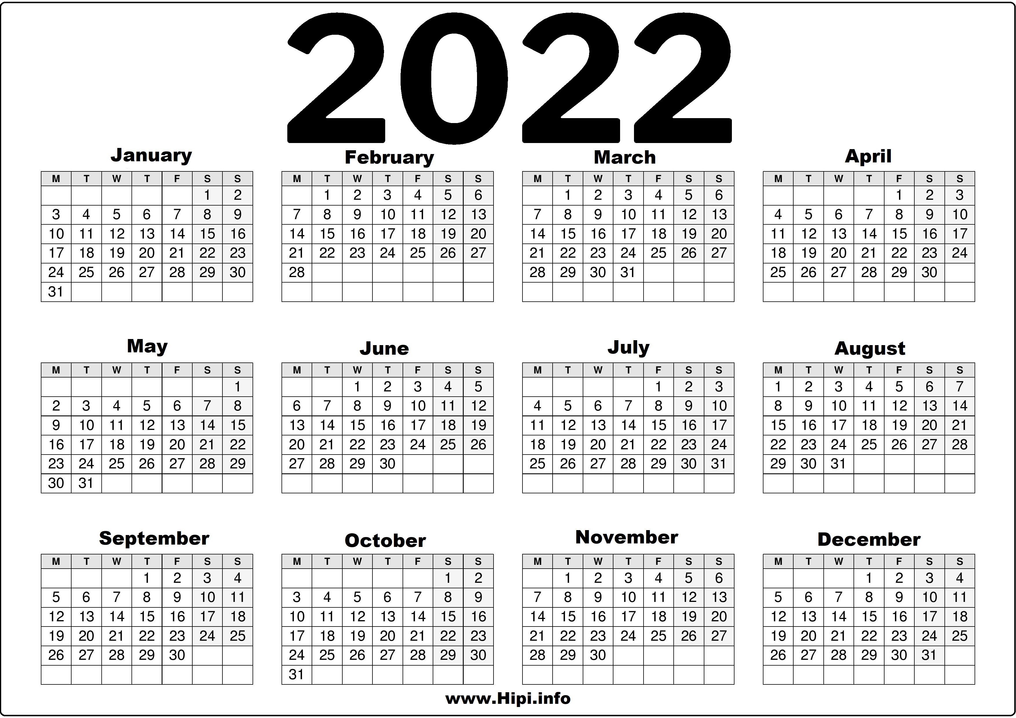Print Free 2022 Calendar 2022 United Kingdom (Uk) Calendar Printable Free - Hipi.info | Calendars  Printable Free
