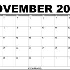 November 2022 Calendar Printable Free