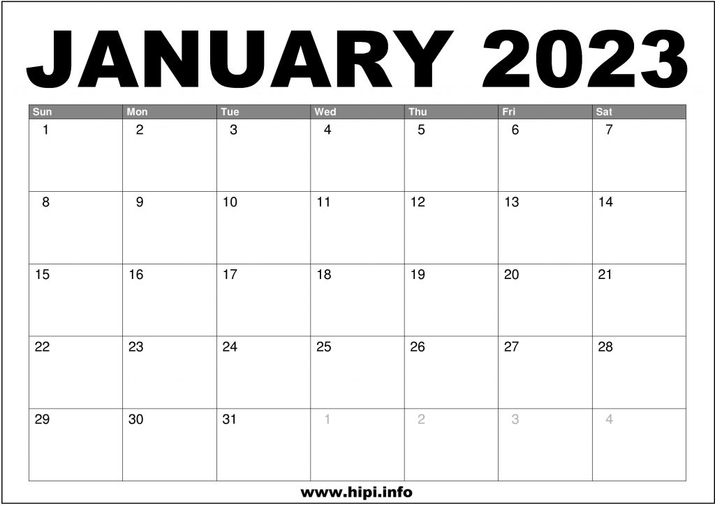 Free December 2022 January 2023 Calendar Printable Pdf Free December