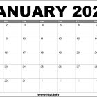 January 2023 Calendar Free Printable