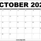 October 2023 Calendar Printable Free