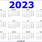 2023 Printable UK United Kingdom Calendar