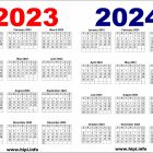2 Year Printable Calendar 2023 to 2024