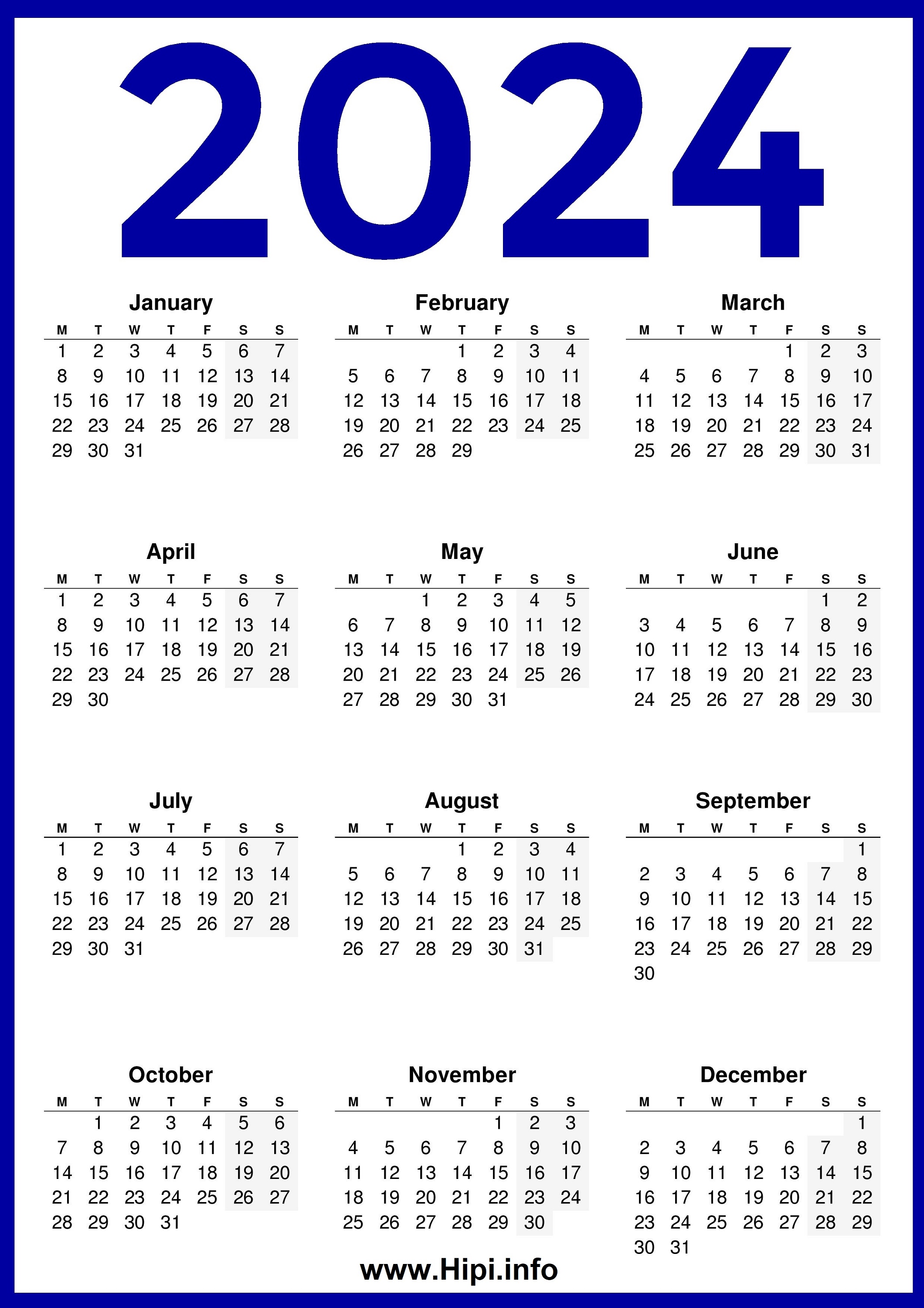 2024 UK Calendar 02 