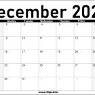 December 2024 Monthly Calendar