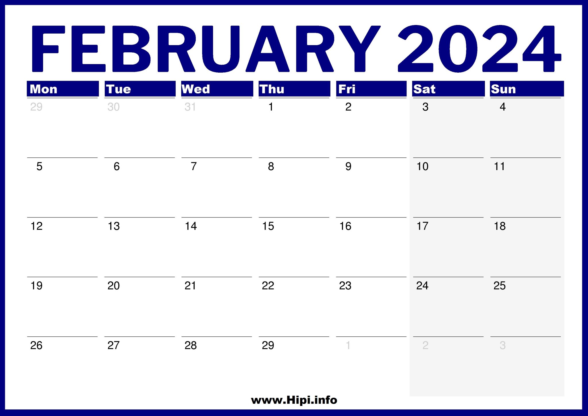 UK February 2024 Printable Calendar Hipi.info