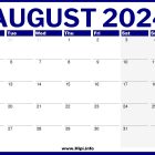 August UK 2024 Printable Calendar