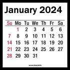 January 2024 Calendar