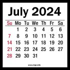 July 2024 Calendar