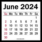 June 2024 Calendar