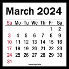 March 2024 Calendar