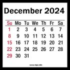 December 2024 Calendar