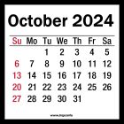 October 2024 Calendar