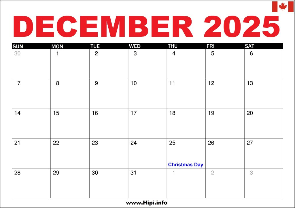 December 2025 Canada Calendar With Holidays Hipi info december-2025-canada-calendar-with-holidays-hipi-info