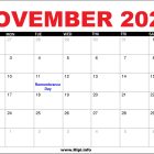 November 2025 Canada Calendar with Holidays