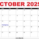 October 2025 Calendar Canada with Holidays