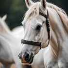 White Horse Portrait Wall Art - Wallpaper