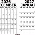 December-2026-January-2027-Calendar