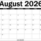 August 2026 Calendar Printable with holidays August-2026-Calendar-Printable