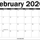 February 2026 Calendar Printable with holidays February-2026-Calendar-Printable